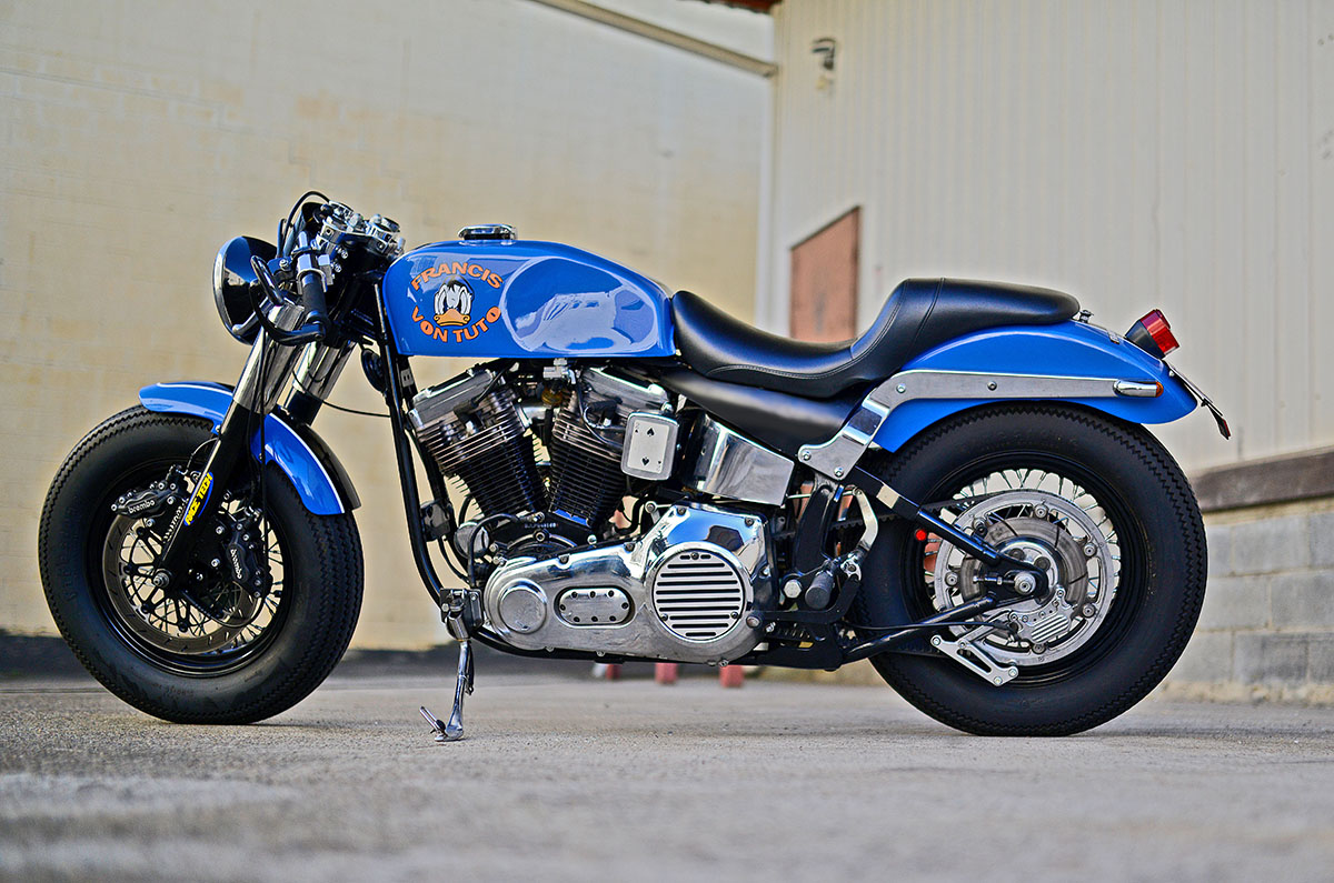 Francesco S 93 Harley Davidson Heritage Softail Cafe Racer Throttle Roll